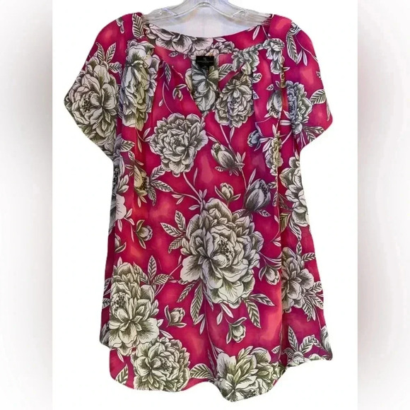 Worthington Floral Kimono-Style Blouse - Picture 1 of 4